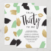 Leuke 30e verjaardag uitnodiging (Voorkant / Achterkant)