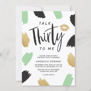 Leuke 30e verjaardag uitnodiging