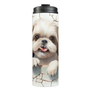 Leuke 3-D Shih-tzu hond Thermosbeker