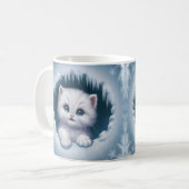 Leuke 3D Kitten Mok Wrap - Koffiekopjes (Voorkant links)
