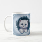 Leuke 3D Kitten Mok Wrap - Koffiekopjes (Links)