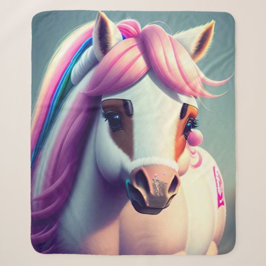 Leuke 3D Spirit Pony 2 Sherpa Deken (Voorkant)