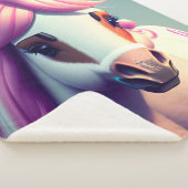 Leuke 3D Spirit Pony 2 Sherpa Deken (3/4)