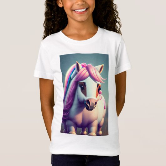 Leuke 3D Spirit Pony 2 T-shirt (Voorkant)