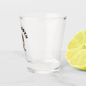 Leuke 40e verjaardag Custom Text Photo Shot Glass Glas (Rechts)