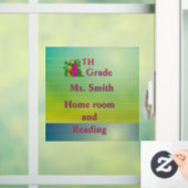 Leuke 4e klas schoolklas 15 X 15 cm Raamsticker (Huis)