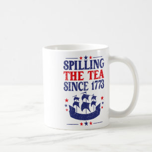 Leuke 4th of July het morsen van de thee sinds 177 Koffiemok