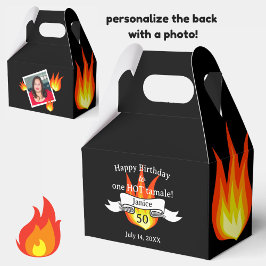 Leuke 50e verjaardag "Hot Tamale" gepersonaliseerd Bedankdoosjes