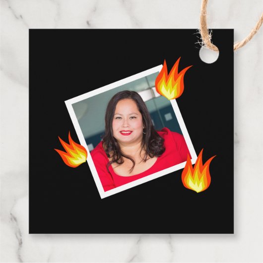 Leuke 50e verjaardag "Hot Tamale" gepersonaliseerd Bedankjes Labels (Achterkant)