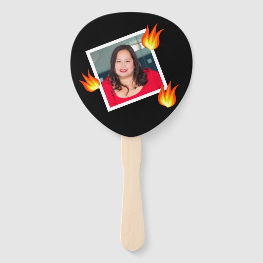 Leuke 50e verjaardag "Hot Tamale" gepersonaliseerd Handwaaier (Achterkant)