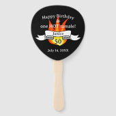 Leuke 50e verjaardag "Hot Tamale" gepersonaliseerd Handwaaier (Voorkant)