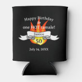 Leuke 50e verjaardag "Hot Tamale" Grappige foto Blikjeskoeler (Voorkant)