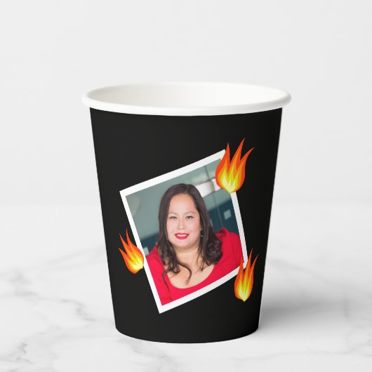 Leuke 50e verjaardag "Hot Tamale" Grappige Vuurfot Papieren Bekers (Achterkant)