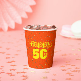 LEUKE 50e verjaardag Papieren Bekers