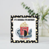 leuke 5e verjaardag filmtheater Uitnodiging (Staand voorkant)