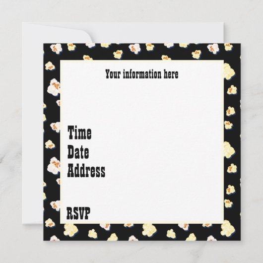 leuke 5e verjaardag filmtheater Uitnodiging (Achterkant)