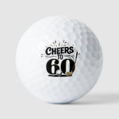 Leuke 60e verjaardag golfballen (Voorkant)