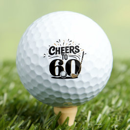 Leuke 60e verjaardag golfballen