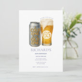 Leuke 65e verjaardag koude voor de oude kaart (Staand voorkant)