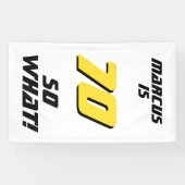 Leuke 70 dus wat Quote 70ste verjaardagsfeestje Spandoek (Horizontaal)