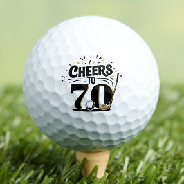 Leuke 70e verjaardag golfballen