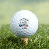 Leuke 70ste verjaardagsfeestje Aangepaste kar Mono Golfballen (Insitu Shirt)