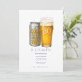 Leuke 80e verjaardag koude voor de oude kaart (Staand voorkant)