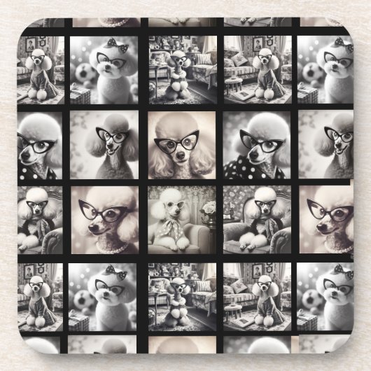Leuke 9 foto collage afbeeldingen bier onderzetter (Voorkant)