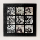 Leuke 9 foto collage afbeeldingen legpuzzel (Horizontaal)
