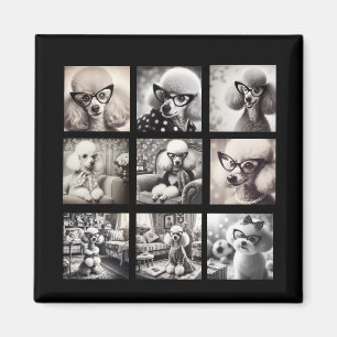 Leuke 9 foto-collage afbeeldingen magneet