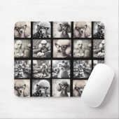 Leuke 9 foto collage afbeeldingen muismat (Met muis)