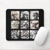 Leuke 9 foto collage afbeeldingen muismat (Met muis)