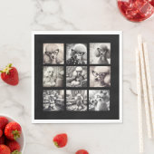 Leuke 9 foto collage afbeeldingen  servet (Insitu)