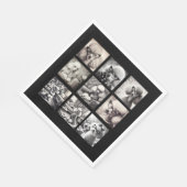 Leuke 9 foto collage afbeeldingen  servet (Hoek)
