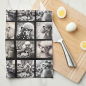 Leuke 9 foto collage afbeeldingen theedoek (Quarter Fold)