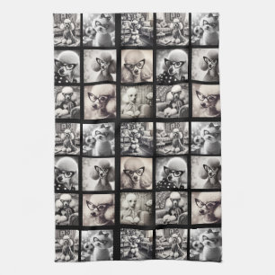 Leuke 9 foto collage afbeeldingen theedoek