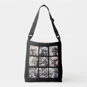 Leuke 9 foto collage foto's crossbody tas