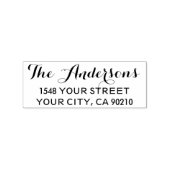 Leuke aangepaste adresstempel met kalligrafie lett rubberstempel (Gestempeld)