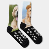 Leuke Aangepaste Beste HOND PAPA Persoonlijke 2 Hu Sokken (Rechts)