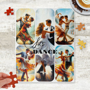 Leuke aangepaste dansfoto- collagepuzzel legpuzzel