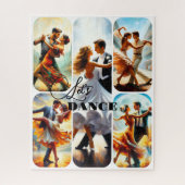 Leuke aangepaste dansfoto- collagepuzzel legpuzzel (Verticaal)