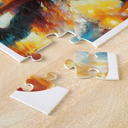Leuke aangepaste dansfoto- collagepuzzel legpuzzel (Zijkant)