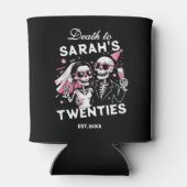 Leuke aangepaste dood voor uw 20-jarig verjaardags blikjeskoeler (Achterkant)