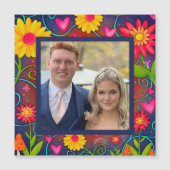 Leuke aangepaste familie foto harten kleurrijke bl (Voorkant)