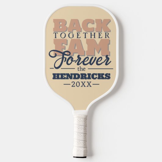 Leuke, aangepaste Family Reunion quote Pickleball  Pickleball Paddle (Achterkant)