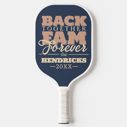 Leuke, aangepaste Family Reunion quote Pickleball Pickleball Paddle (Voorkant)