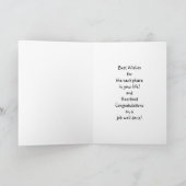 Leuke aangepaste felicitaties Gefeliciteerd Humor Kaart (Binnen)
