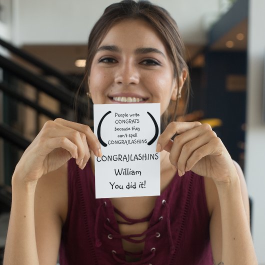 Leuke aangepaste felicitaties Gefeliciteerd Humor Kaart