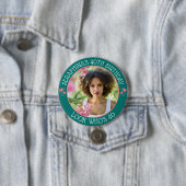 Leuke aangepaste foto 40e verjaardag partij gunst ronde button 7,6 cm (In situ)