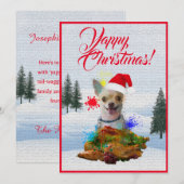 Leuke Aangepaste Grappige Chihuahua Hond Yappy Ker Aankondiging (Voorkant / Achterkant)